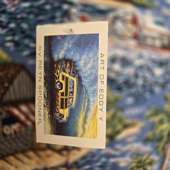 NWT Reyn Spooner Eddie Y Seaside Village Tropical Hawaiian Men's Casual  Shirt - Picture 4 of 5